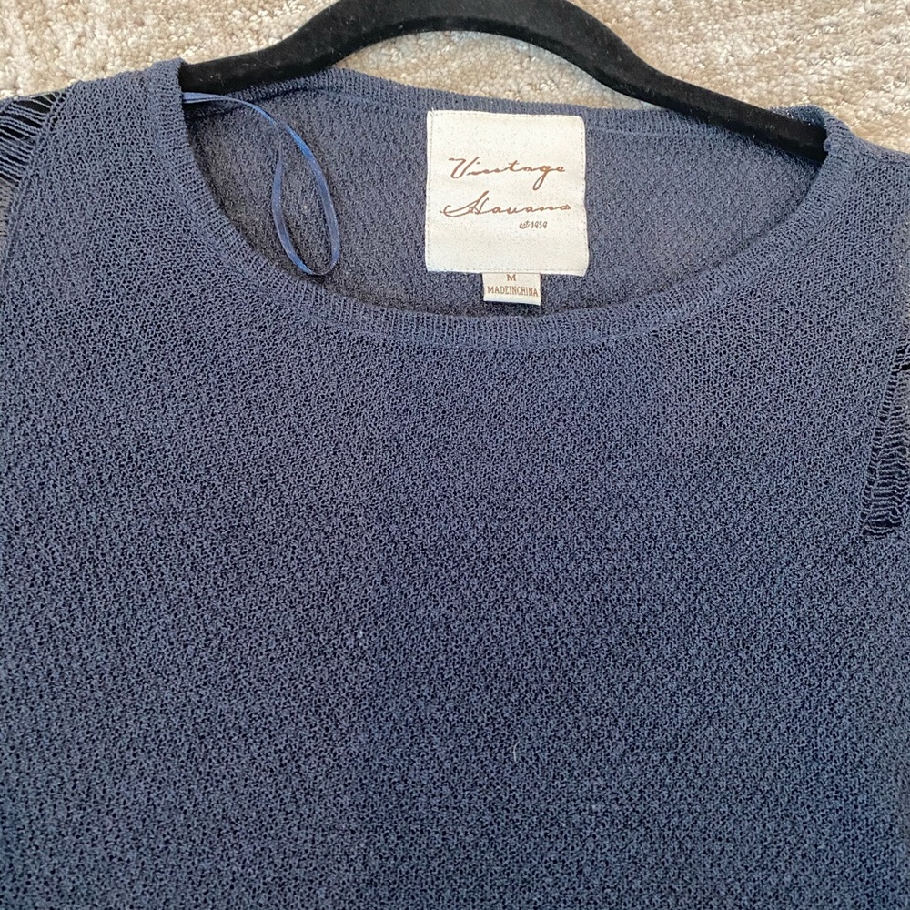 Vintage Havana Blue Sweater